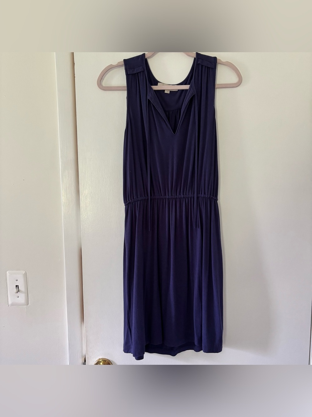 Loft indigo v-neck dress